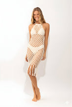 Carica l'immagine nel visualizzatore di Gallery, Model Front: Rio De Sol Midi Dress Offwhite Serena Dress