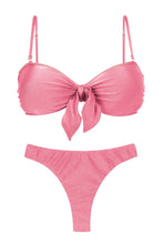 Carica l'immagine nel visualizzatore di Gallery, Product Front: Rio De Sol Completo Set Shimmer-Confetti Bandeau-Knot Nice-Fio