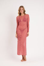 Carica l'immagine nel visualizzatore di Gallery, Model Front: Rio De Sol Vestito Da Spiaggia Floral-Scales Dress Lucy
