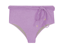 Carica l'immagine nel visualizzatore di Gallery, Product Front: Rio De Sol Slip Bottom Shimmer-Harmonia Belted-High-Waist