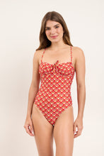 Carica l'immagine nel visualizzatore di Gallery, Model Front: Rio De Sol Intero Floral-Scales Julia