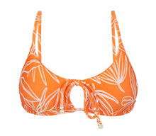 Carica l'immagine nel visualizzatore di Gallery, Product Front: Rio De Sol Reggiseno Top Trail-Orange Tank-Tie