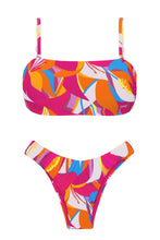Carica l'immagine nel visualizzatore di Gallery, Product Front: Rio De Sol Completo Set Antelope Bandeau-Reto High-Leg