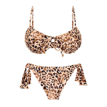 Carica l'immagine nel visualizzatore di Gallery, Product Front: Rio De Sol Completo Set Leopard Balconet-Tie Italy