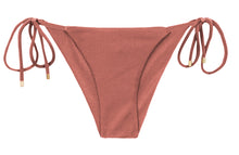 Carica l'immagine nel visualizzatore di Gallery, Product Front: Rio De Sol Slip Bottom Shimmer-Copper Cheeky-Tie