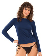 Carica l'immagine nel visualizzatore di Gallery, Gallery: Rio De Sol Reggiseno Navy Rash-Guard