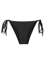 Carica l'immagine nel visualizzatore di Gallery, Product Front: Rio De Sol Slip Bottom Shimmer-Black Lacinho