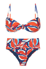 Carica l'immagine nel visualizzatore di Gallery, Product Front: Rio De Sol Completo Set Leaves Bandeau-Joy Hotpants