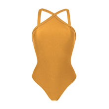 Carica l'immagine nel visualizzatore di Gallery, Product Front: Rio De Sol Intero Damasco High-Neck