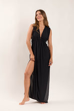 Carica l'immagine nel visualizzatore di Gallery, Image 04: Rio De Sol Vestito Da Spiaggia Black Long Dress Soleil