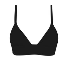 Carica l'immagine nel visualizzatore di Gallery, Product Front: Rio De Sol Reggiseno Top Preto Tri-Cos