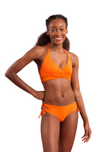 Carica l'immagine nel visualizzatore di Gallery, Model Front: Rio De Sol Slip Bottom Dots-Orange Madrid