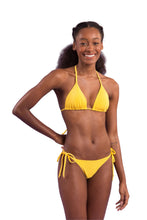 Carica l'immagine nel visualizzatore di Gallery, Image 04: Rio De Sol Slip Bottom Malibu-Yellow Cheeky-Tie