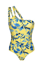 Carica l'immagine nel visualizzatore di Gallery, Product Front: Rio De Sol Intero Lemon Flower One Shoulder
