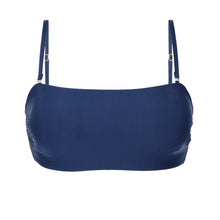 Carica l'immagine nel visualizzatore di Gallery, Product Front: Rio De Sol Reggiseno Top Navy Bandeau-Reto