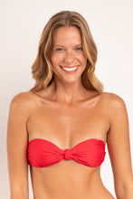 Carica l'immagine nel visualizzatore di Gallery, Gallery: Rio De Sol Reggiseno Top Microfibra-Chic-Red Bandeau-Joy