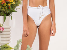 Carica l'immagine nel visualizzatore di Gallery, Image 09: Rio De Sol Slip Bottom Shimmer-White Belted-High-Waist
