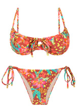Carica l'immagine nel visualizzatore di Gallery, Product Front: Rio De Sol Completo Set Tropics Balconet-Tie Lacinho