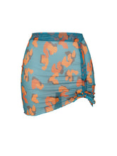Carica l'immagine nel visualizzatore di Gallery, Product Front: Rio De Sol Gonna Da Spiaggia Luma Mini Skirt Ruched