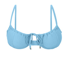 Carica l'immagine nel visualizzatore di Gallery, Product Front: Rio De Sol Reggiseno Top Dots-Sky Balconet-Tie