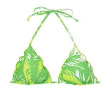 Carica l'immagine nel visualizzatore di Gallery, Product Front: Rio De Sol Reggiseno Top Green-Palms Frufru