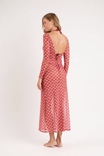 Carica l'immagine nel visualizzatore di Gallery, Model Back: Rio De Sol Vestito Da Spiaggia Floral-Scales Dress Lucy