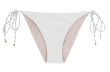 Carica l'immagine nel visualizzatore di Gallery, Product Front: Rio De Sol Slip Bottom Shimmer-White Ibiza-Rope