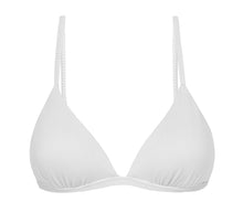 Carica l'immagine nel visualizzatore di Gallery, Product Front: Rio De Sol Reggiseno Top Cotele-Branco Tri-Fixo
