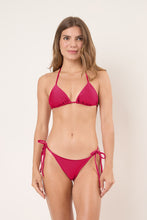 Carica l'immagine nel visualizzatore di Gallery, Model Front: Rio De Sol Slip Bottom Shimmer-Desejo Cheeky-Tie