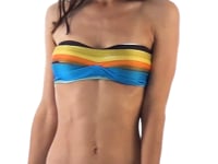 Carica e avvia il video nel visualizzatore di galleria, Video: Rio De Sol Reggiseno Top Artsy Bandeau-Pli