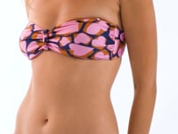 Carica e avvia il video nel visualizzatore di galleria, Video: Rio De Sol Reggiseno Top Amore-Pink Bandeau-Crispy