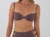 Carica e avvia il video nel visualizzatore di galleria, Video: Rio De Sol Completo Set Malibu-Ebano Bandeau-Iris Highwaist-Spin-Iris