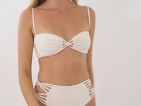 Carica e avvia il video nel visualizzatore di galleria, Video: Rio De Sol Slip Bottom Malibu-Natural High-Waist-Spin-Iris