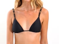 Carica e avvia il video nel visualizzatore di galleria, Video: Rio De Sol Slip Bottom Shimmer-Black Lacinho