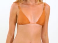 Carica e avvia il video nel visualizzatore di galleria, Video: Rio De Sol Reggiseno Top Shimmer-Nocciola Lia-Noa