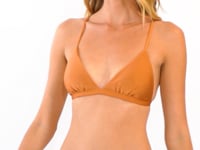 Carica e avvia il video nel visualizzatore di galleria, Video: Rio De Sol Reggiseno Top Shimmer-Nocciola Tri-Fixo-Noa