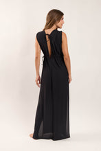 Carica l'immagine nel visualizzatore di Gallery, Model Back: Rio De Sol Vestito Da Spiaggia Black Long Dress Soleil