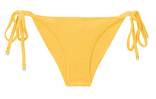 Carica l'immagine nel visualizzatore di Gallery, Product Front: Rio De Sol Slip Bottom Malibu-Yellow Cheeky-Tie