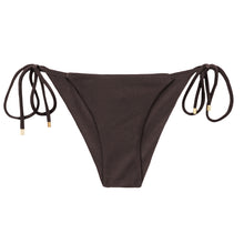 Carica l'immagine nel visualizzatore di Gallery, Product Front: Rio De Sol Slip Bottom Shimmer-Coffee Cheeky-Tie