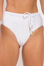 Carica l'immagine nel visualizzatore di Gallery, Gallery: Rio De Sol Slip Bottom Shimmer-White Belted-High-Waist