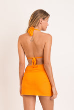 Carica l'immagine nel visualizzatore di Gallery, Model Back: Rio De Sol Gonna Da Spiaggia Dots-Mango Skirt-Knot