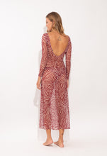 Carica l'immagine nel visualizzatore di Gallery, Model Back: Rio De Sol Vestito Da Spiaggia Dune Dress Lucy