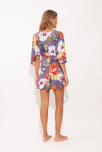 Carica l'immagine nel visualizzatore di Gallery, Model Back: Rio De Sol Mini Dress Garden-Flower Mini Dress