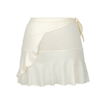 Carica l'immagine nel visualizzatore di Gallery, Product Back: Rio De Sol Gonna Da Spiaggia Off-White Mini Skirt