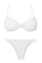 Carica l'immagine nel visualizzatore di Gallery, Product Front: Rio De Sol Completo Set Bora-White Bandeau-Joy Leblon