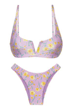 Carica l'immagine nel visualizzatore di Gallery, Product Front: Rio De Sol Completo Set Canola Bra-V High-Leg