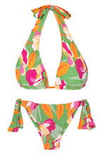 Carica l'immagine nel visualizzatore di Gallery, Product Front: Rio De Sol Completo Set Green-Bloom Halter-Double Italy