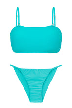 Carica l'immagine nel visualizzatore di Gallery, Product Front: Rio De Sol Completo Set Jade Bandeau-Reto Cheeky-Fixa