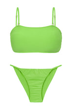 Carica l'immagine nel visualizzatore di Gallery, Product Front: Rio De Sol Completo Set Lemon Bandeau-Reto Cheeky-Fixa