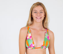 Carica l'immagine nel visualizzatore di Gallery, Gallery: Rio De Sol Reggiseno Top Green-Bloom Halter-Double